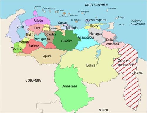 Mapa venezuela