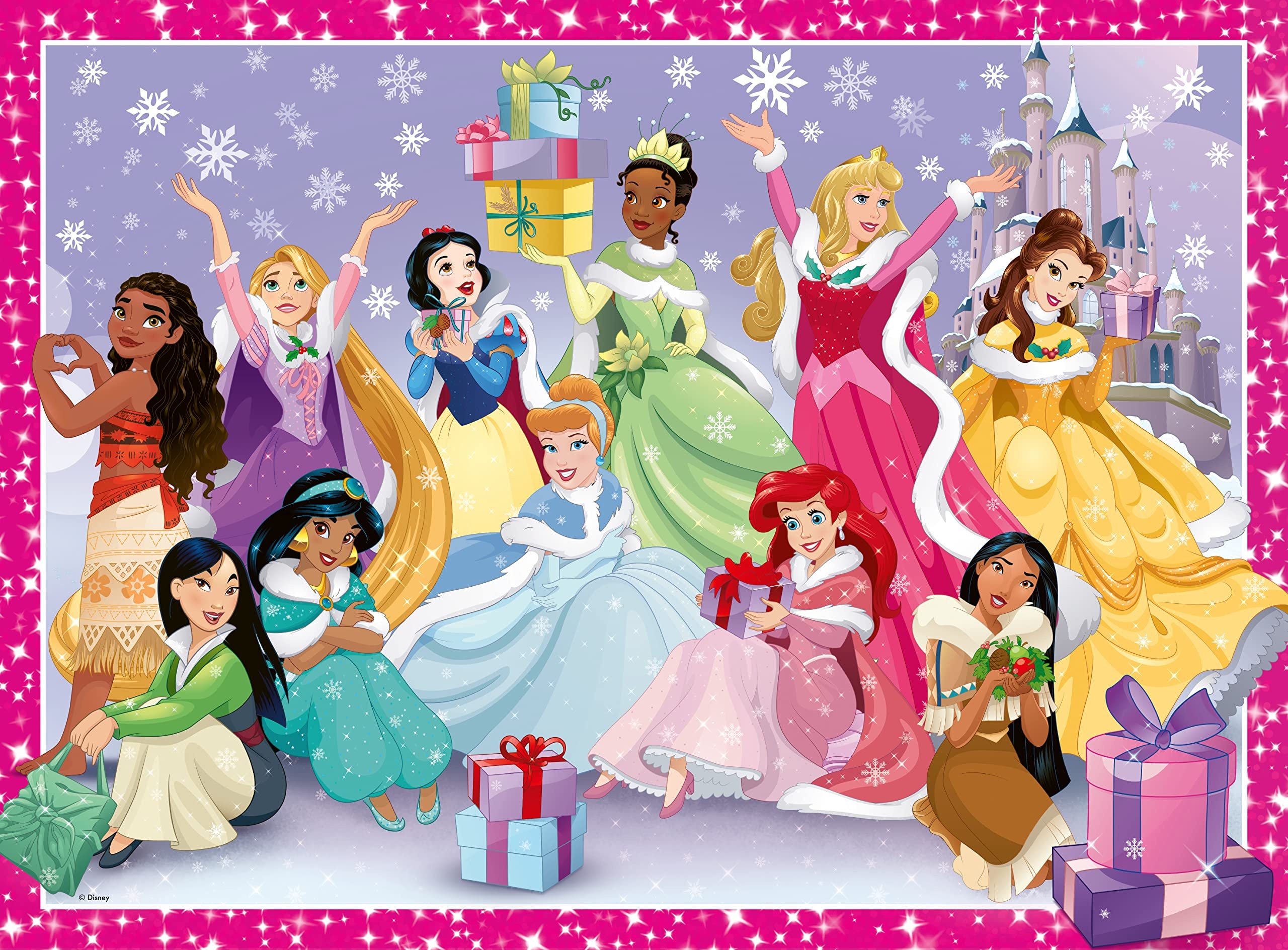 Quebra-Cabeça de Disney Princess Christmas no Jigsaw 365