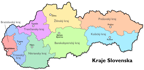 Slovensko - kraje