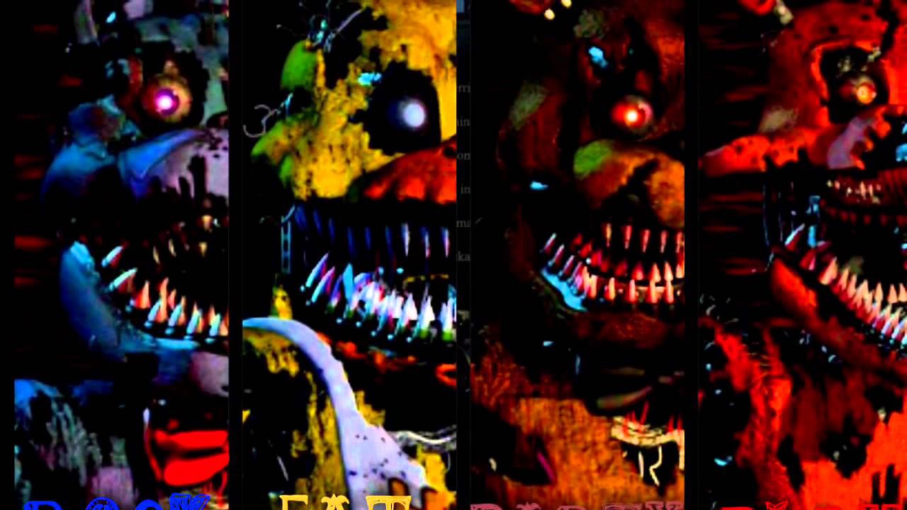 Solve Fnaf 4 Nightmares jigsaw puzzle online with 66 pieces