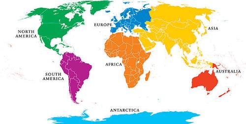 The Seven Continents of the World