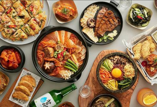 Korean Food Spread
