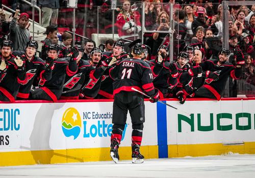 Carolina Hurricanes bench