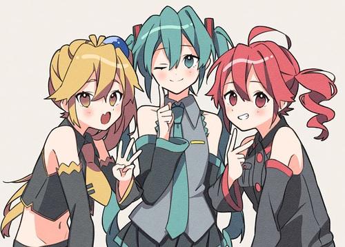 Hatsune Miku Kasane Teto Akita Neru