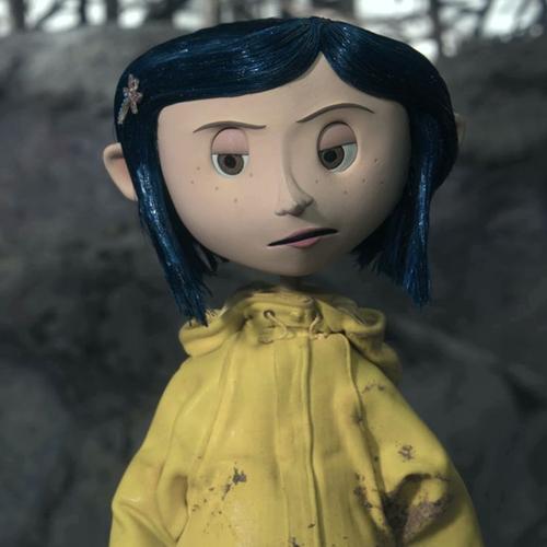 Coraline Jones secretly laughing