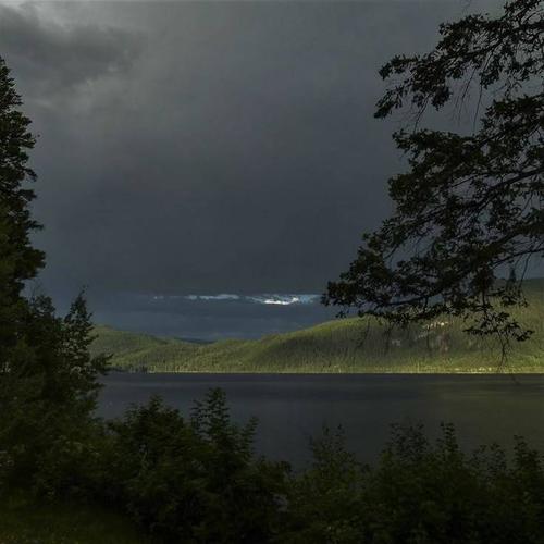 Approaching Storm Over the Lake