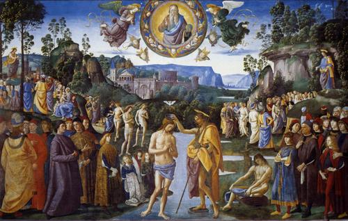 The Baptism of Christ - Pietro Perugino