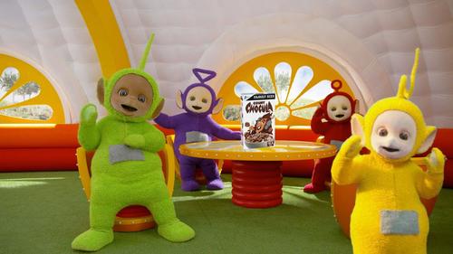 teletubbies are having count chocula