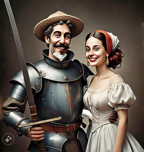 Don Quijote y Dulcinea