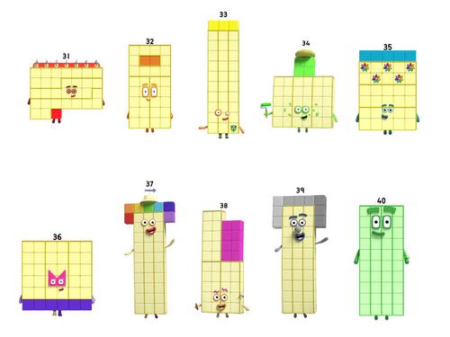 Numberblocks 31 to 40 Puzzle
