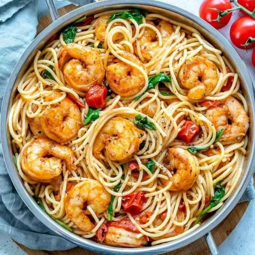 Delicious Shrimp and Noodle Dish