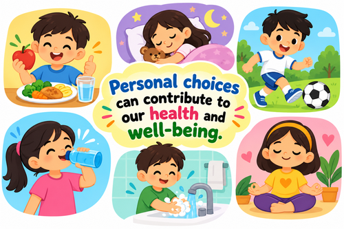Personal choices can contribute to our health and well-being