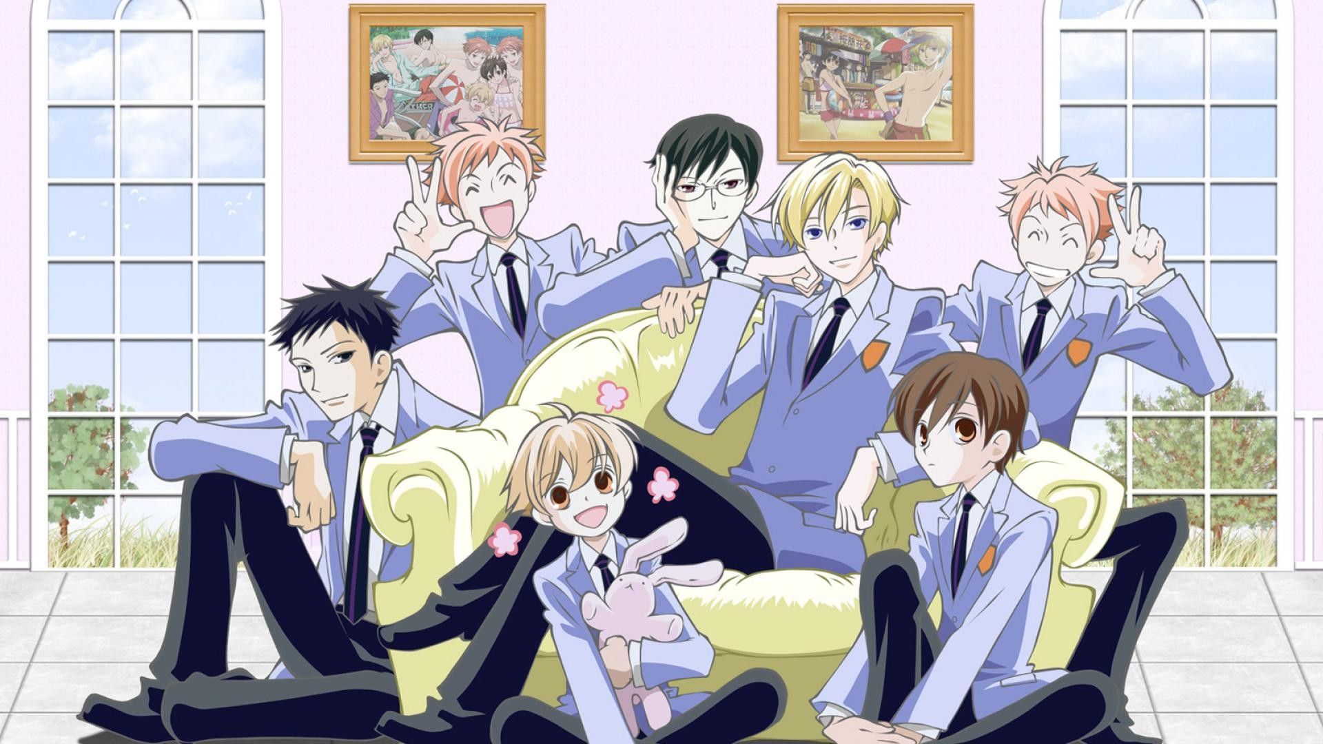 Anime mangá ouran clube de acolhimento da escola secundária