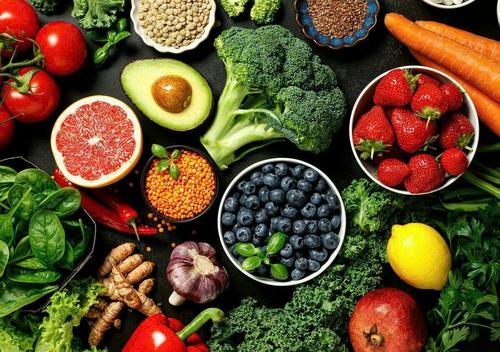 Superfood Medley Greens Berries and Legumes