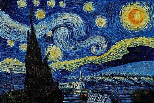 Rompecabezas grande de 3000 piezas de la noche estrellada, famosa pintura  al óleo, rompecabezas de bricolaje para aliviar el estrés para niños y