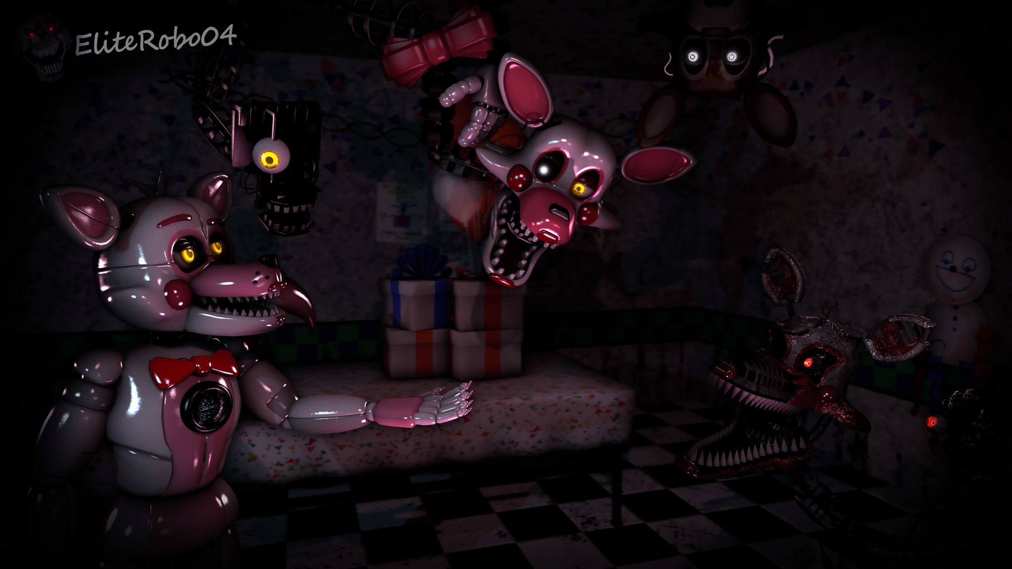 FNAF!Quebra-cabeça de madeira Five Nights Game Quebra-cabeças de