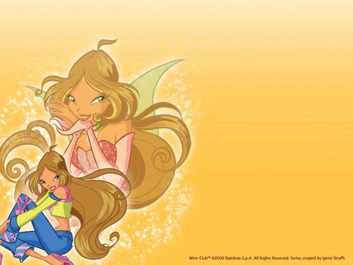 Winx Club Flora 2006 Official Website Wallpaper