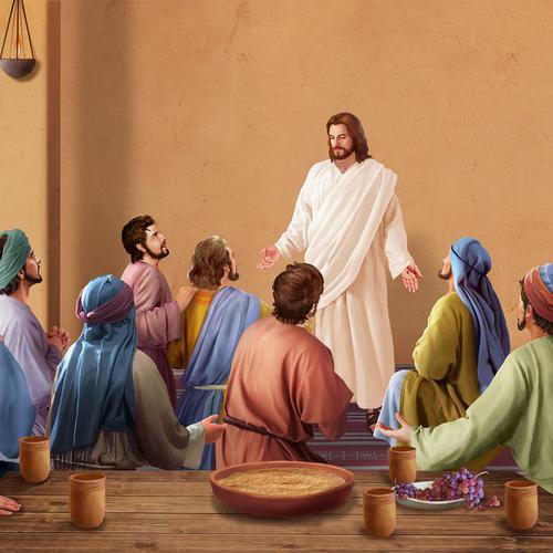 Jesus com discípulos após a ressurreição