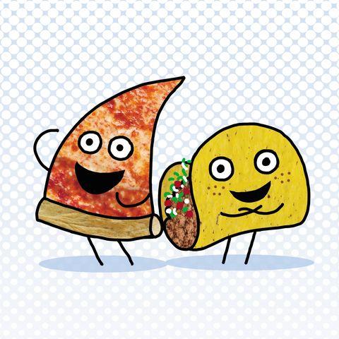 pizza and taco