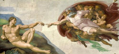 A Criação de Adão de Michelangelo