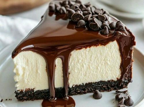 Classic Chocolate Ganache Cheesecake