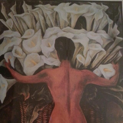 Nude with Calla Lilies by Diego Rivera