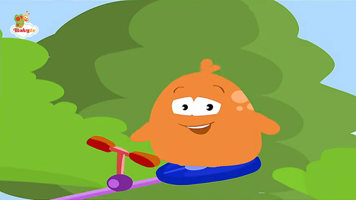 Potch plays with a seesaw