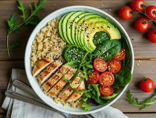 Grilled Chicken and Avocado Quinoa Salad