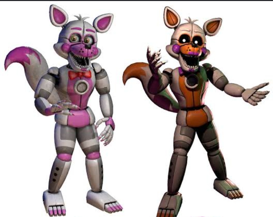 Funtime Foxy And Lolbit - online puzzle