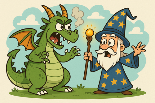 dragon y mago