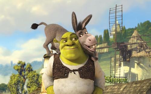 Shrek and donkey