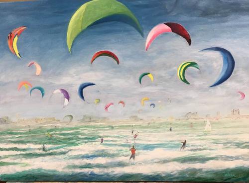 kite surfers