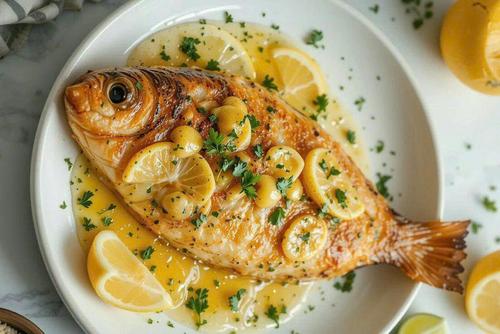Pan-Seared Fish with Lemon Butter Sauce