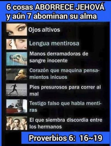 SEIS COSAS ABORRECE JEHOVA