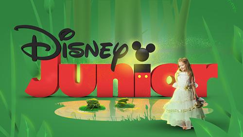 Disney junior bumper logo princesses and the frog