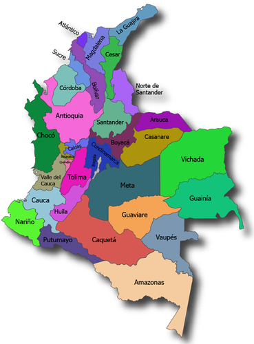 MAPA POLITICO DE COLOMBIA