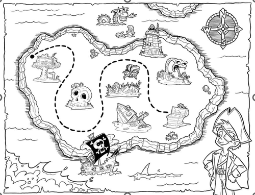 El antiguo mapa del tesoro