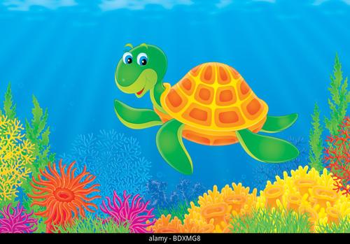 Jogo de quebra-cabeça de tartaruga de desenhos animados, Vetor Premium