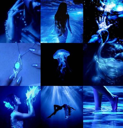 azul como a samsam