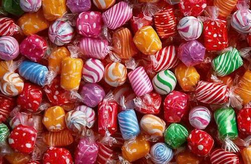 Assorted Colorful Fruit Hard Candies