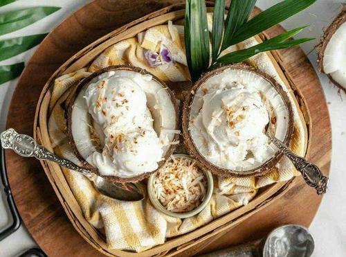 Young Coconut Ice Cream