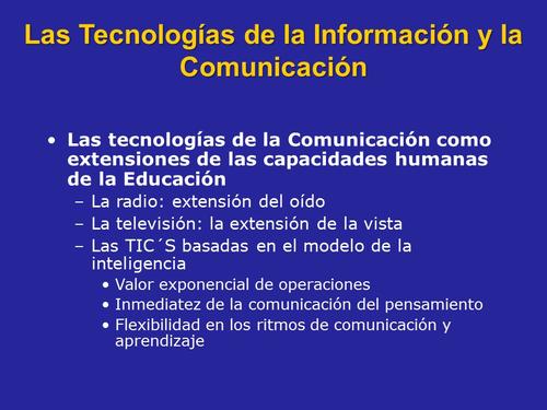 Caracteristicas de las TIC