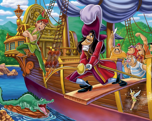 peterpan and captain hook