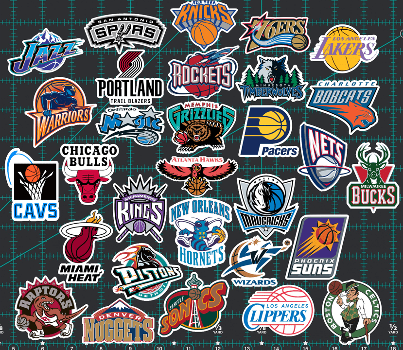 Quebra-Cabeça de NBA Logos Retro no Jigsaw 365