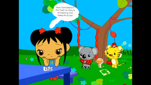 Kai Lan Sad At The RIP Note