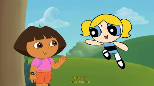 Dora and bubbles puzzle 2