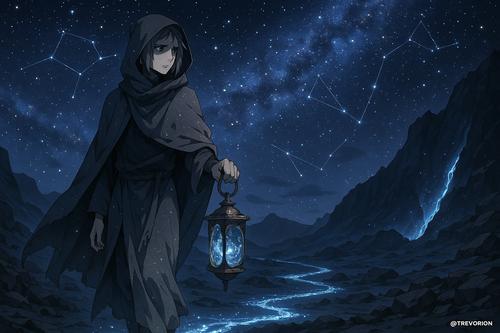 Celestial Wanderer on Ethereal Path