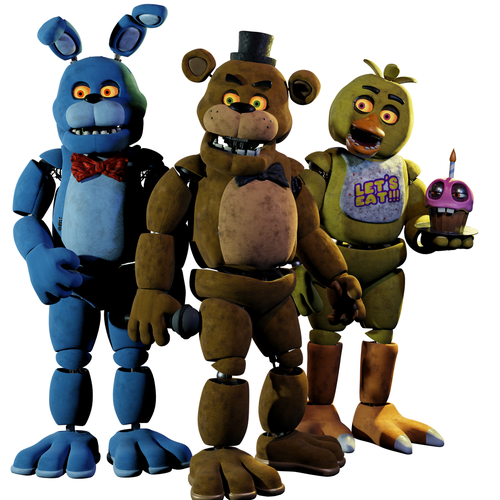 Solve FNAF - Kinder Fnaf 2 Animatronics jigsaw puzzle online with 45 pieces