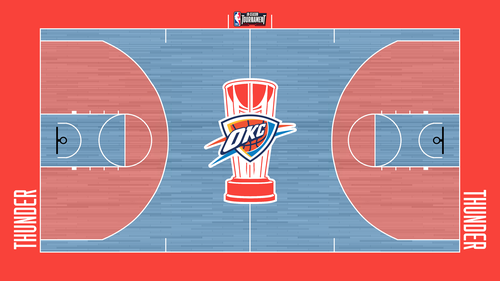 NBA OKC Thunder Cup Court