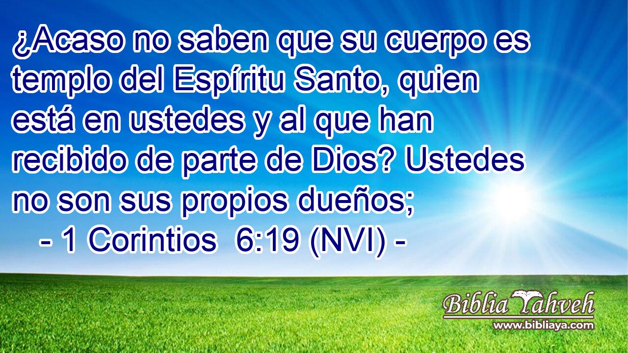 1 Coríntios 6:19-20 - Bíblia